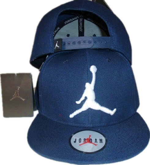 Jordan Blue Snapback Hat GF 5